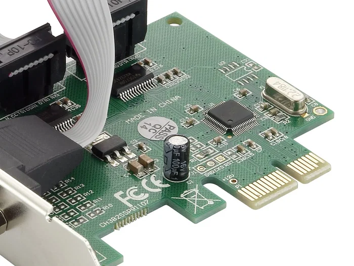 Conceptronic SRC01G Tarjeta PCIe con 2 Puertos Serie RS-232 Verde