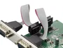 Conceptronic SRC01G Tarjeta PCIe con 2 Puertos Serie RS-232 Verde