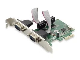 Conceptronic SRC01G Tarjeta PCIe con 2 Puertos Serie RS-232 Verde