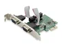 Conceptronic SRC01G Tarjeta PCIe con 2 Puertos Serie RS-232 Verde