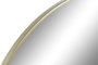 DKD Home Decor Espejo de Pared Dorado 100x100 cm con Marco de Metal y Cristal