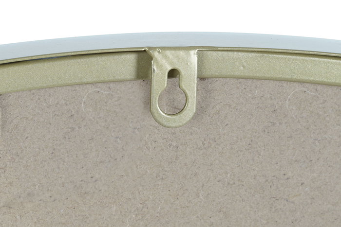 DKD Home Decor Espejo Moderno Anxi Redondo Dorado Metal Espejo 100 x 2 x 100 cm