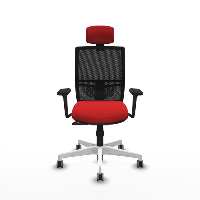 PIQUERAS Y CRESPO Silla de oficina Yunquera con mecanismo Sincro, Rojo y Negro PIQUERAS Y CRESPO Silla de oficina Yunquera con mecanismo Sincro, Rojo y Negro