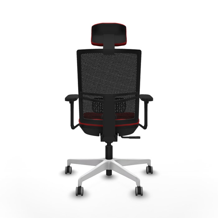 PIQUERAS Y CRESPO Silla de oficina Yunquera con mecanismo Sincro, Rojo y Negro PIQUERAS Y CRESPO Silla de oficina Yunquera con mecanismo Sincro, Rojo y Negro