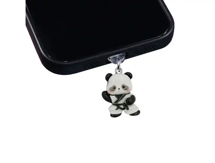Wondee Charm Protector Funny Tipo C Panda para Conector USB-C - Tapón Decorativo Anti Polvo para Móvil Wondee Charm Protector Funny Tipo C Panda para Conector USB-C - Tapón Decorativo Anti Polvo para Móvil