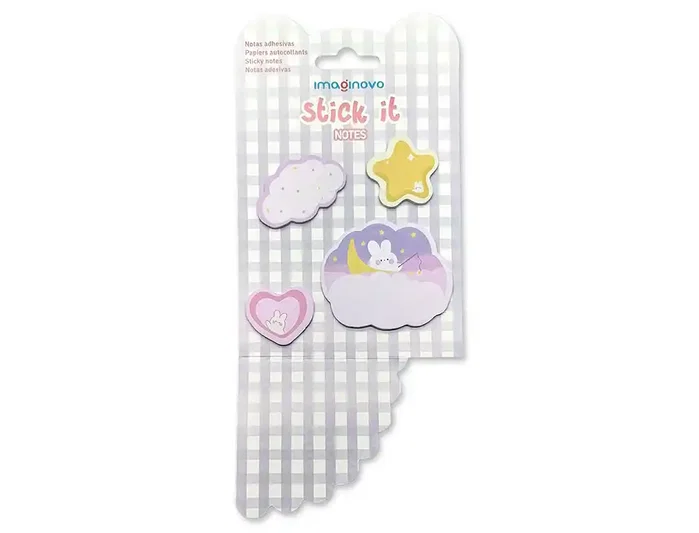 Imaginovo Bloc de Notas Adhesivas Surprise Pegatina Sorpresa, 80 Hojas, Tamaños Surtidos, Morado, Diseño Fantasía para Niños Imaginovo Bloc de Notas Adhesivas Surprise Pegatina Sorpresa, 80 Hojas, Tamaños Surtidos, Morado, Diseño Fantasía para Niños