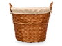 Kipit Cesto de Mimbre Redondo con Asas Grandes 50 x 42 x 45 cm (Set de 6)