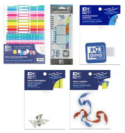 Complemento Oxford Europeanbinder Kit Completo 15X 400163059 Pegatinas 15X 400163056 Gomas 15X 400163055 Cantonera 15X 400014016 Regla 15X 400163057 Porta Boligrafo