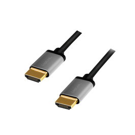 LogiLink Cable HDMI A/M a A/M 4K/60 Hz 3 m Negro/Gris