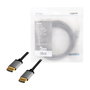 LogiLink Cable HDMI 4K/60 Hz, 3 m, Negro/Gris, A/M a A/M de Aluminio