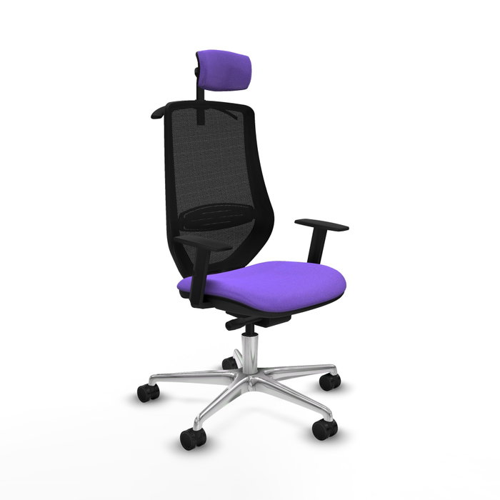 PIQUERAS Y CRESPO Silla de oficina Mardos con mecanismo Sincro/Traslack, Lila y Negro PIQUERAS Y CRESPO Silla de oficina Mardos con mecanismo Sincro/Traslack, Lila y Negro