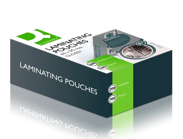 Q-connect Bolsa de Plastificar 90 x 60 mm 200 mc Carnet NIF Caja 100 Unidades