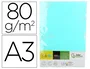 Liderpapel Papel Color Celeste DIN A3 80 g 500 Hojas