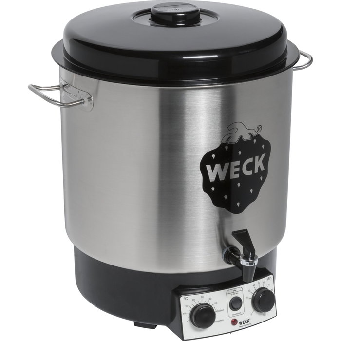 Weck Olla de conserva automática de acero inoxidable con temporizador y grifo Weck Olla de conserva automática de acero inoxidable con temporizador y grifo
