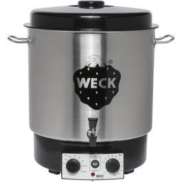Weck Olla de conserva automática de acero inoxidable con temporizador y grifo