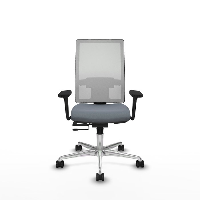 PIQUERAS Y CRESPO Silla de oficina Horna con mecanismo Sincro/Traslack Gris y Blanco PIQUERAS Y CRESPO Silla de oficina Horna con mecanismo Sincro/Traslack Gris y Blanco