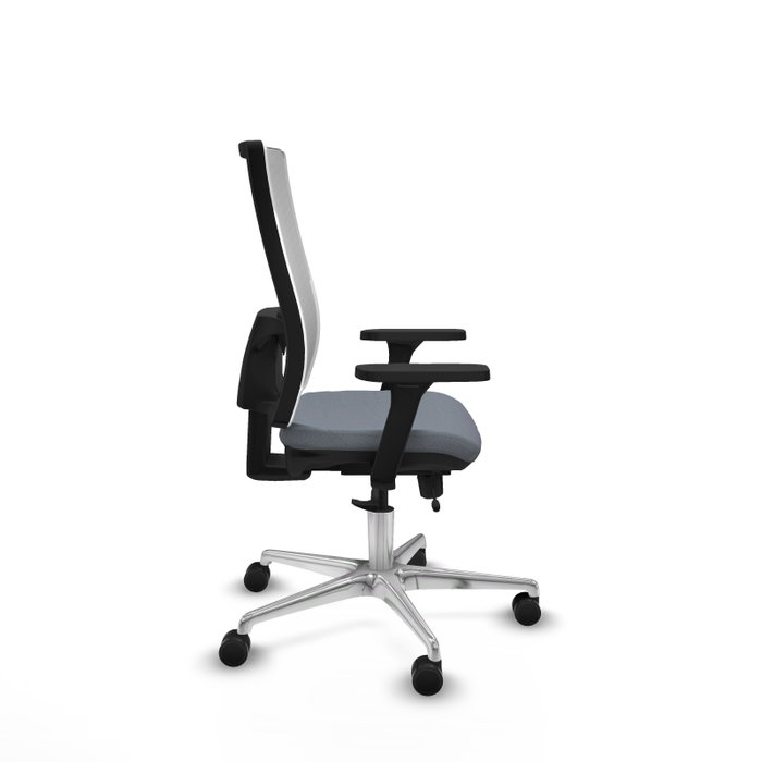 PIQUERAS Y CRESPO Silla de oficina Horna con mecanismo Sincro/Traslack Gris y Blanco PIQUERAS Y CRESPO Silla de oficina Horna con mecanismo Sincro/Traslack Gris y Blanco