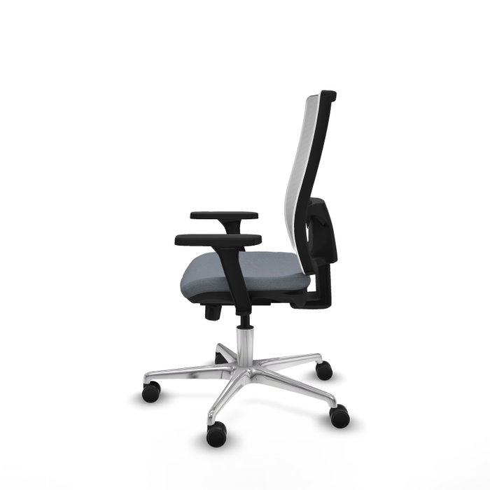 PIQUERAS Y CRESPO Silla de oficina Horna con mecanismo Sincro/Traslack Gris y Blanco PIQUERAS Y CRESPO Silla de oficina Horna con mecanismo Sincro/Traslack Gris y Blanco