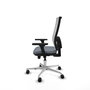 PIQUERAS Y CRESPO Silla de oficina Horna con mecanismo Sincro/Traslack Gris y Blanco