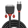 LINDY HDMI a DVI-D Single Link Cable 0.5m Black Line