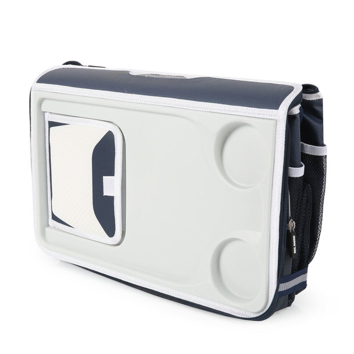 REAL MADRID Bolsa porta alimentos plegable con tapa rígida, 44.5x33x30.5 cm