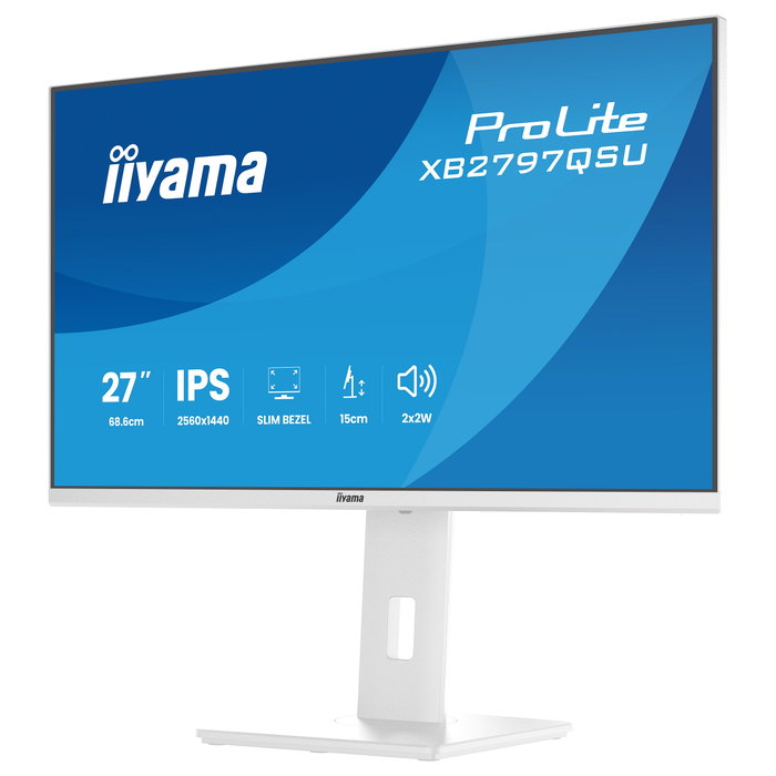 iiyama ProLite XB2797QSU-W1 Monitor 27 pulg. QHD IPS Blanco iiyama ProLite XB2797QSU-W1 Monitor 27 pulg. QHD IPS Blanco