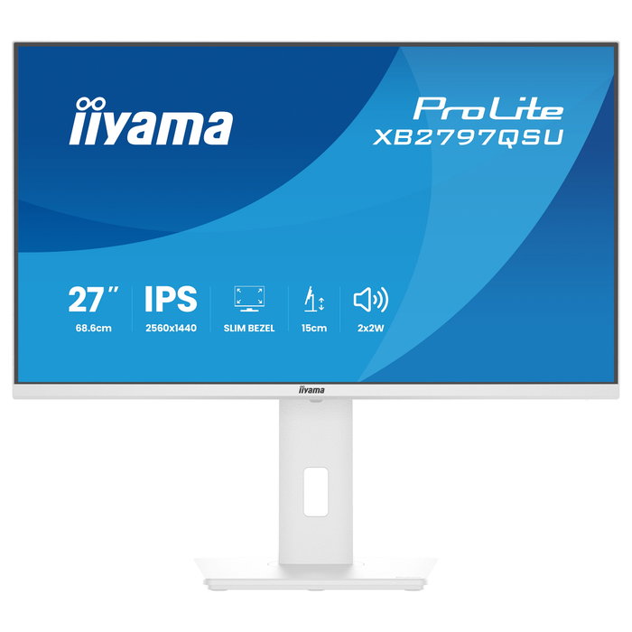 iiyama ProLite XB2797QSU-W1 Monitor 27 pulg. QHD IPS Blanco iiyama ProLite XB2797QSU-W1 Monitor 27 pulg. QHD IPS Blanco