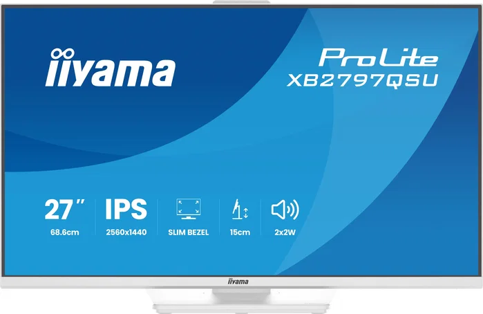 Iiyama ProLite XB2797QSU-W1 Monitor 27 pulg. Quad HD IPS Blanco Iiyama ProLite XB2797QSU-W1 Monitor 27 pulg. Quad HD IPS Blanco
