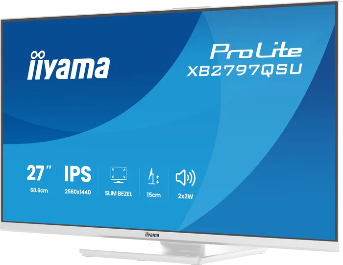 Iiyama ProLite XB2797QSU-W1 Monitor 27 pulg. Quad HD IPS Blanco Iiyama ProLite XB2797QSU-W1 Monitor 27 pulg. Quad HD IPS Blanco