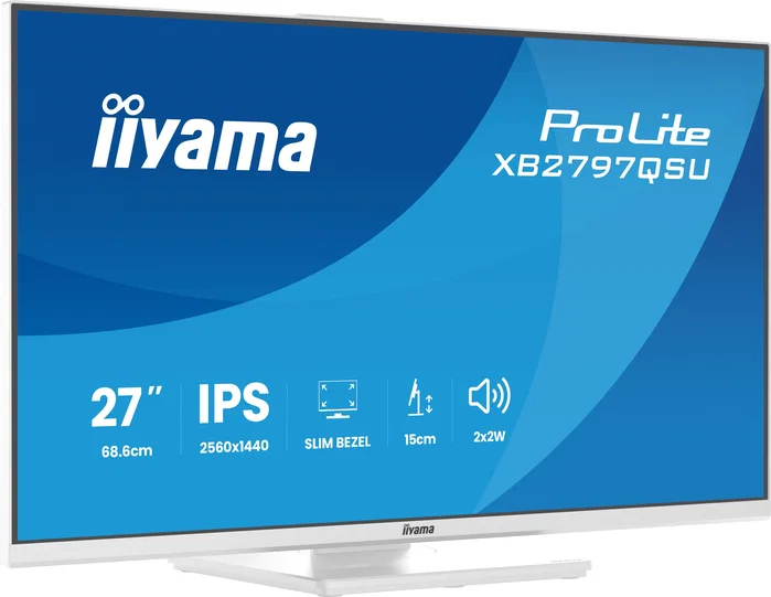 Iiyama ProLite XB2797QSU-W1 Monitor 27 pulg. Quad HD IPS Blanco Iiyama ProLite XB2797QSU-W1 Monitor 27 pulg. Quad HD IPS Blanco