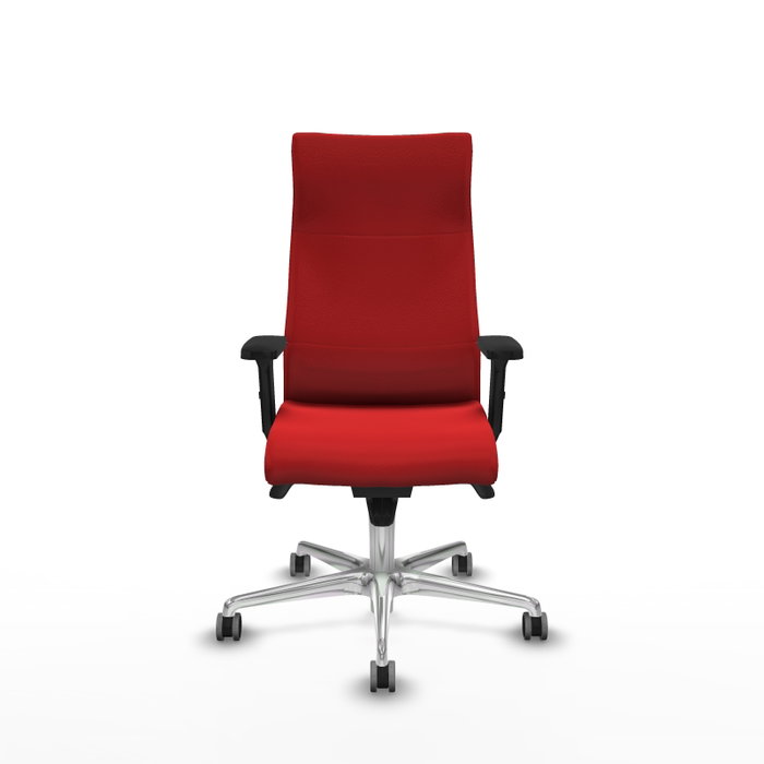 PIQUERAS Y CRESPO Sillón Albacete Rojo con Mecanismo Sincro y Base de Aluminio PIQUERAS Y CRESPO Sillón Albacete Rojo con Mecanismo Sincro y Base de Aluminio