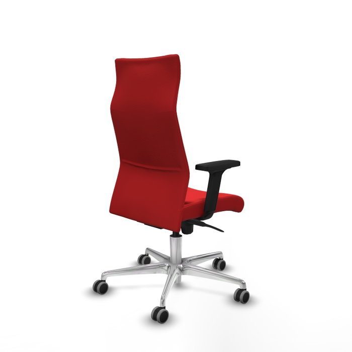 PIQUERAS Y CRESPO Sillón Albacete Rojo con Mecanismo Sincro y Base de Aluminio PIQUERAS Y CRESPO Sillón Albacete Rojo con Mecanismo Sincro y Base de Aluminio