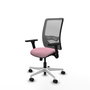 PIQUERAS Y CRESPO Silla de oficina Zulema Rosa y Gris