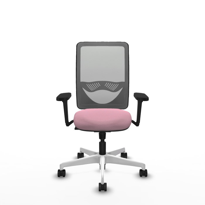 PIQUERAS Y CRESPO Silla de oficina Zulema Rosa y Gris PIQUERAS Y CRESPO Silla de oficina Zulema Rosa y Gris
