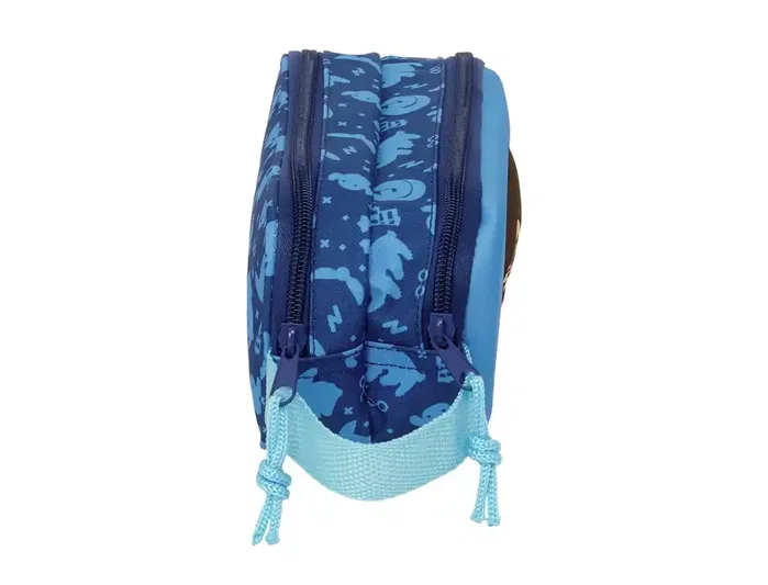 Safta Bolso Escolar Portatodo 3D Colección Harry Potter - Estuche con Doble Cremallera, Dimensiones 80x210x60 mm
