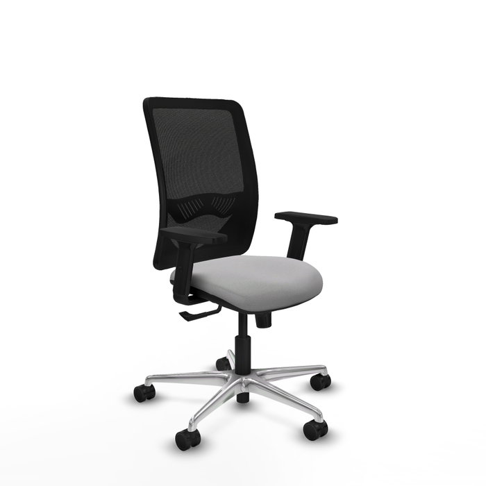 PIQUERAS Y CRESPO Silla de oficina Zulema con Mecanismo Sincro, Gris claro y Negro PIQUERAS Y CRESPO Silla de oficina Zulema con Mecanismo Sincro, Gris claro y Negro