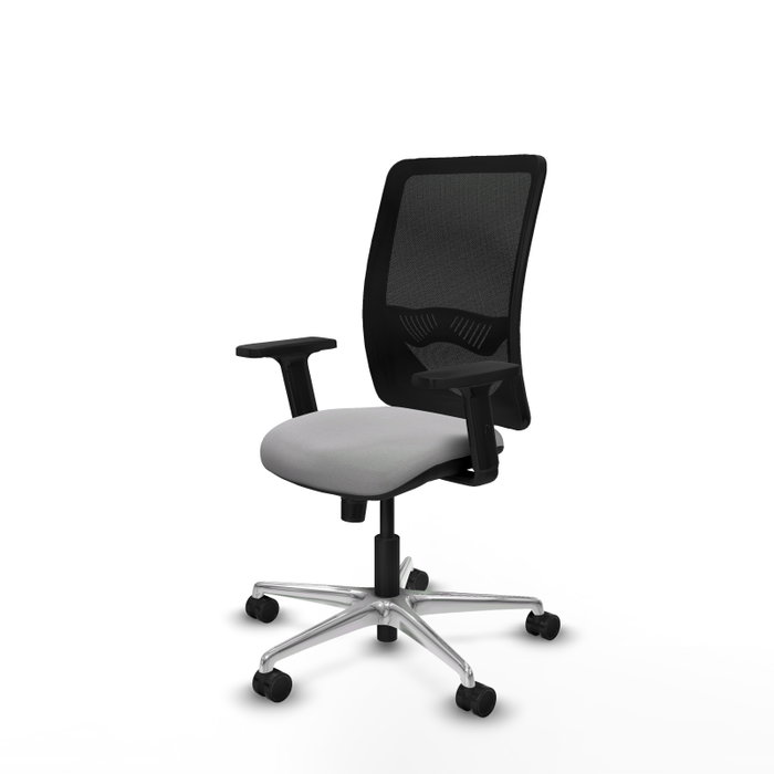 PIQUERAS Y CRESPO Silla de oficina Zulema con Mecanismo Sincro, Gris claro y Negro PIQUERAS Y CRESPO Silla de oficina Zulema con Mecanismo Sincro, Gris claro y Negro