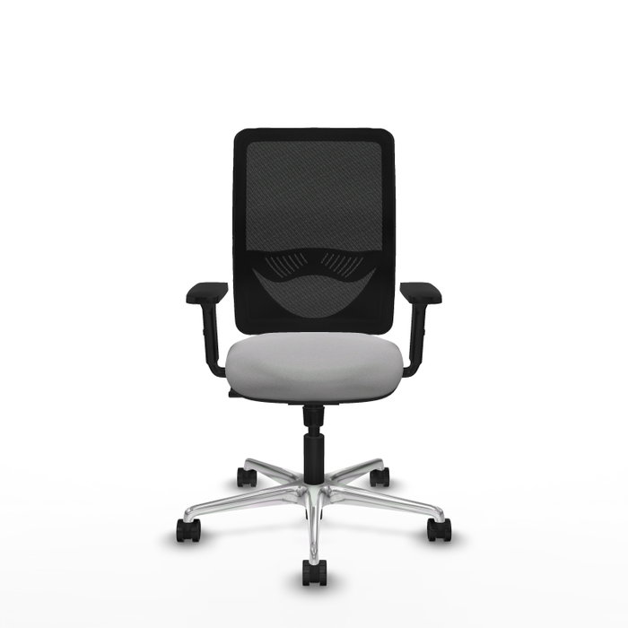 PIQUERAS Y CRESPO Silla de oficina Zulema con Mecanismo Sincro, Gris claro y Negro PIQUERAS Y CRESPO Silla de oficina Zulema con Mecanismo Sincro, Gris claro y Negro