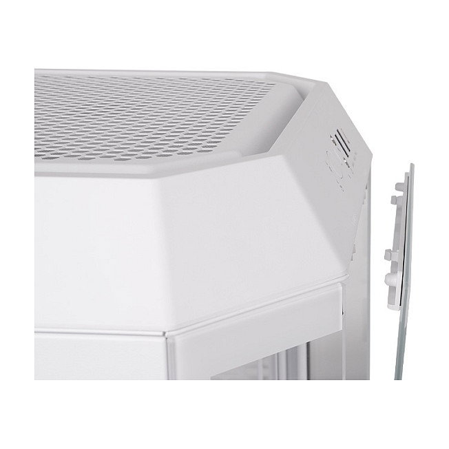 Thermaltake The Tower 250 Snow White, Mini Torre PC Blanco, Factor Mini-ITX, con Pantalla LCD 3.9", 2 Ventiladores 120mm Incluidos