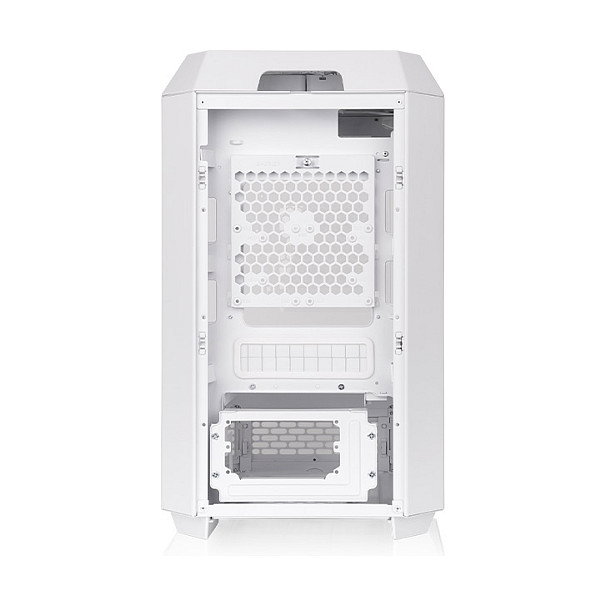 Thermaltake The Tower 250 Snow White, Mini Torre PC Blanco, Factor Mini-ITX, con Pantalla LCD 3.9", 2 Ventiladores 120mm Incluidos