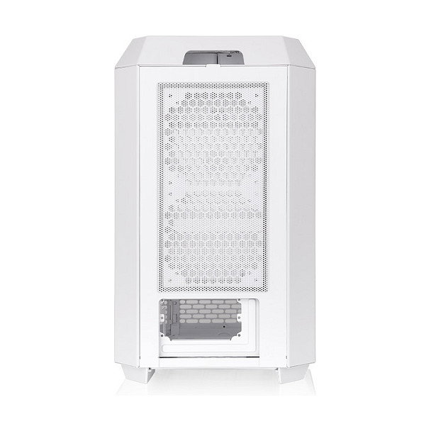 Thermaltake The Tower 250 Snow White, Mini Torre PC Blanco, Factor Mini-ITX, con Pantalla LCD 3.9", 2 Ventiladores 120mm Incluidos