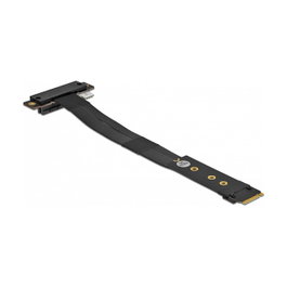 DeLOCK Adaptador M.2 Key M a PCIe x4 NVMe en ángulo con cable de 20 cm