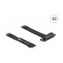 DeLOCK Adaptador M.2 Key M a PCIe x4 NVMe en ángulo con cable de 20 cm