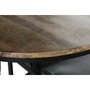 DKD Home Decor Mesa de Hierro y Mango con Diseño de Moto Negro