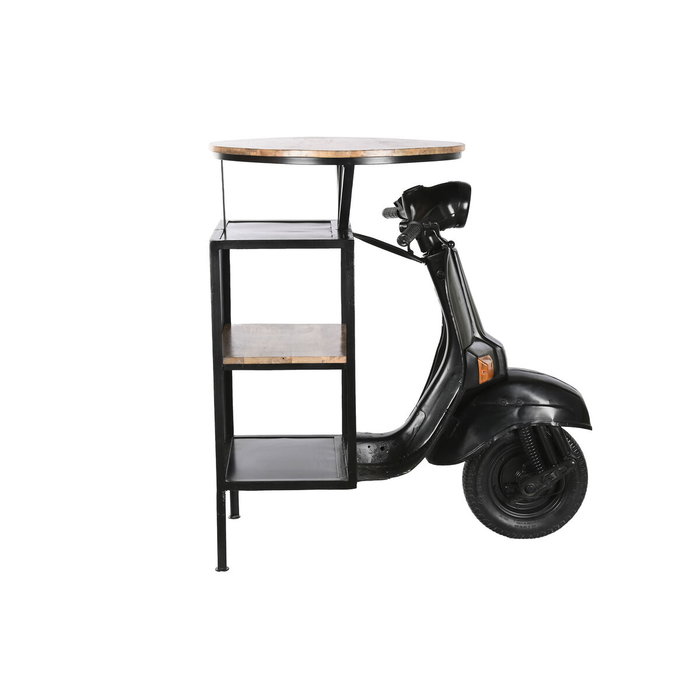 DKD Home Decor Mesa de Hierro y Mango con Diseño de Moto Negro DKD Home Decor Mesa de Hierro y Mango con Diseño de Moto Negro