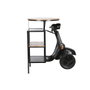 DKD Home Decor Mesa de Hierro y Mango con Diseño de Moto Negro