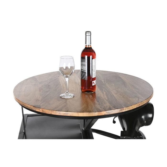 DKD Home Decor Mesa de Hierro y Mango con Diseño de Moto Negro DKD Home Decor Mesa de Hierro y Mango con Diseño de Moto Negro