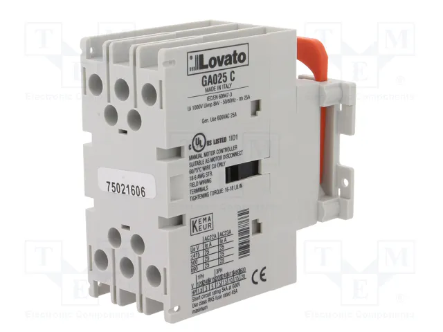 LOVATO ELECTRIC Interruptor de aislamiento GA 25A 3 polos