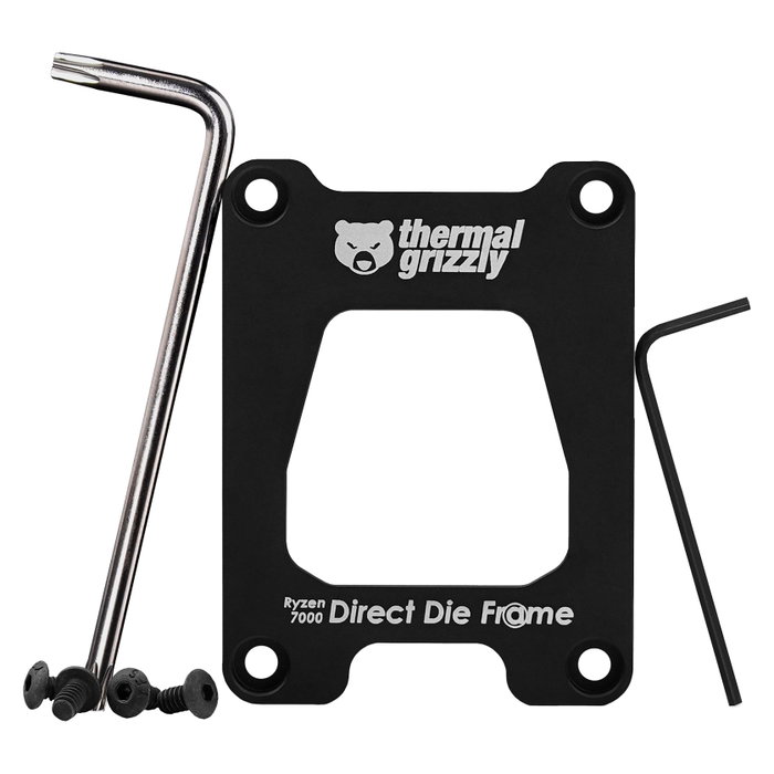 Thermal Grizzly Ryzen 7000 Direct Die Frame para AMD AM5, Negro Thermal Grizzly Ryzen 7000 Direct Die Frame para AMD AM5, Negro