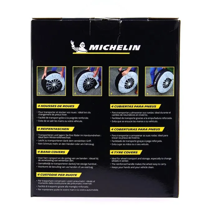 Michelin Juego de 4 Ruedas / Cubiertas de Neumáticos de Nylon